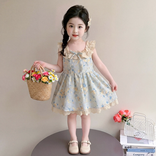 女童生日裙子夏装2026新款儿童夏季连衣裙女宝宝夏天公主裙碎碎花
