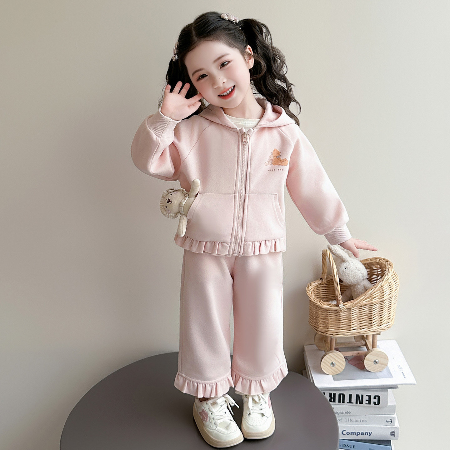 女童春秋款运动套装2026新款洋气时髦儿童女宝宝春季春装开春卫衣,童装/婴儿装/亲子装,套装,淘宝优惠券,粉丝福利购,淘宝优惠卷