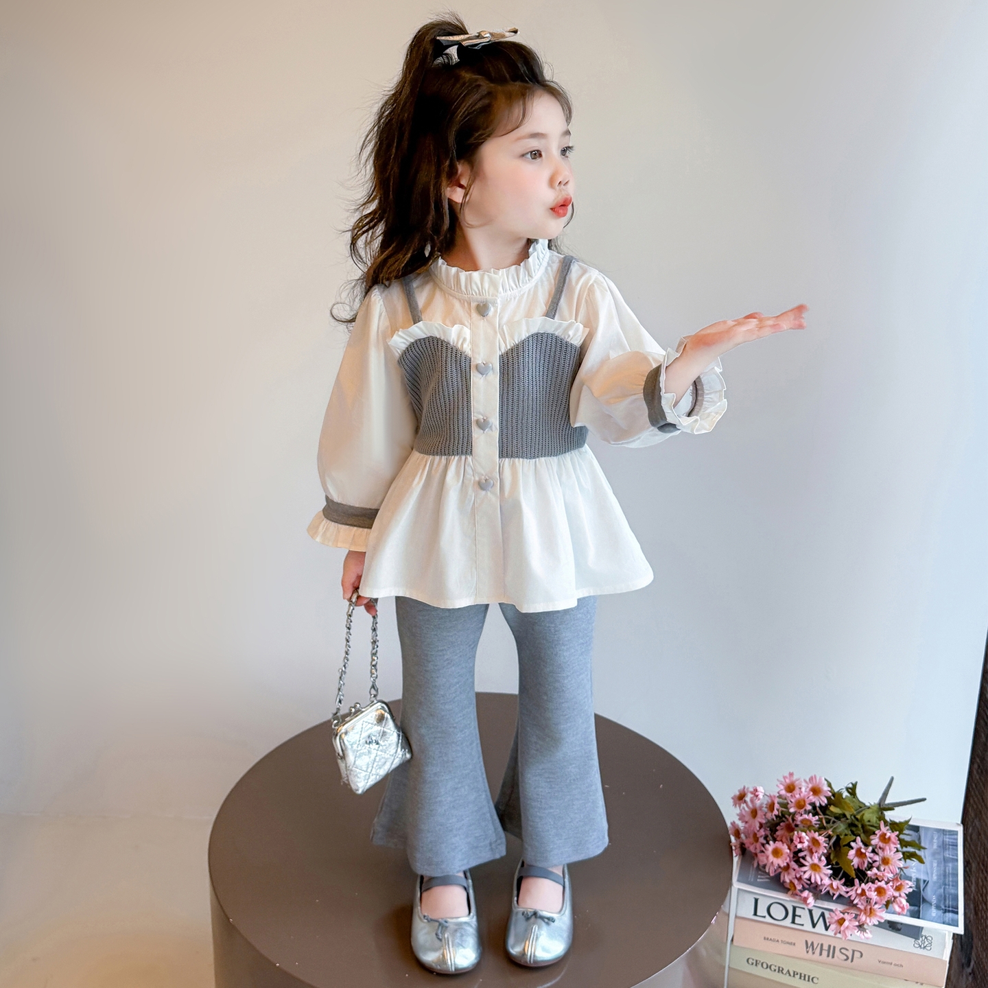 女童小香风套装2025新款儿童