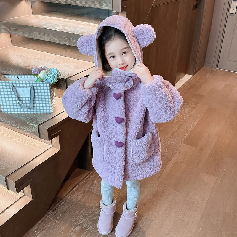 女童羊羔毛毛毛衣爱心外套秋冬款儿童2025新款加绒洋气女宝宝加厚,童装/婴儿装/亲子装,普通外套,淘宝优惠券,粉丝福利购,淘宝优惠卷