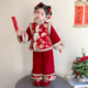 儿童新年毛条女宝宝冬装 女童国风拜年服冬季 2026新款 过年衣服汉服