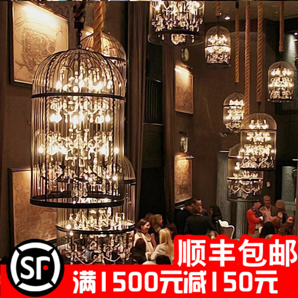loft¸´¹ÅÌúÒÕË®¾§ÄñÁýµõµÆ¾ß¹¤Òµ¾Æ°Ę́¥ÌÝÖÐʽ²ÍÌü·þ×°µê¿§·ÈÌü