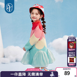新款 周岁礼服裙子儿童演出服 女童旗袍连衣裙2026年春季 年衣童装