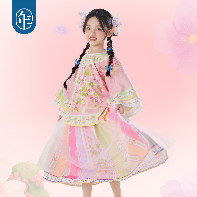 年衣女童中国风上衣春秋唐装										