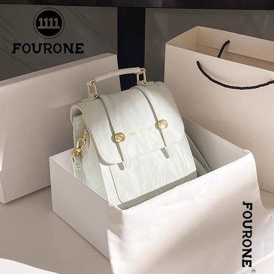 FOURONE高级质感新款小众百搭双肩包轻便学院风简约逛街小型背包