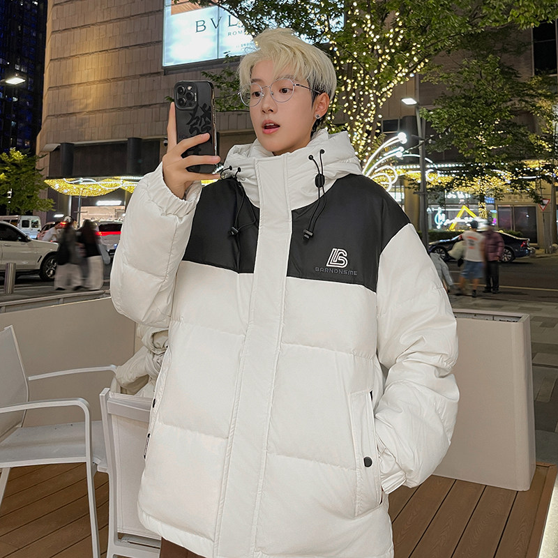 冬季新款新标潮牌白鸭绒外套羽绒服男女同款B247-7001-P170,男装羽绒服,电商B247