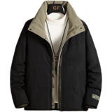 2021电商B247冬季新款加厚保暖立领羽绒服时尚外套男装9328-P160，男装羽绒服，电商B247