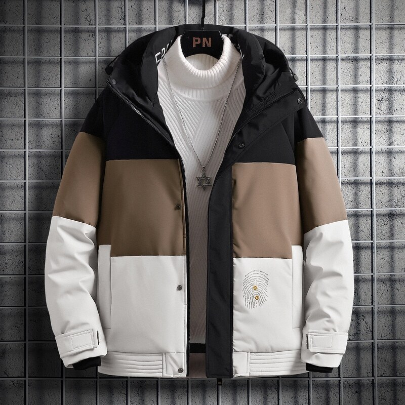 2021电商B247冬季新款加厚白鸭绒羽绒服拼色时尚外穿MY801-P135,男装羽绒服,电商B247