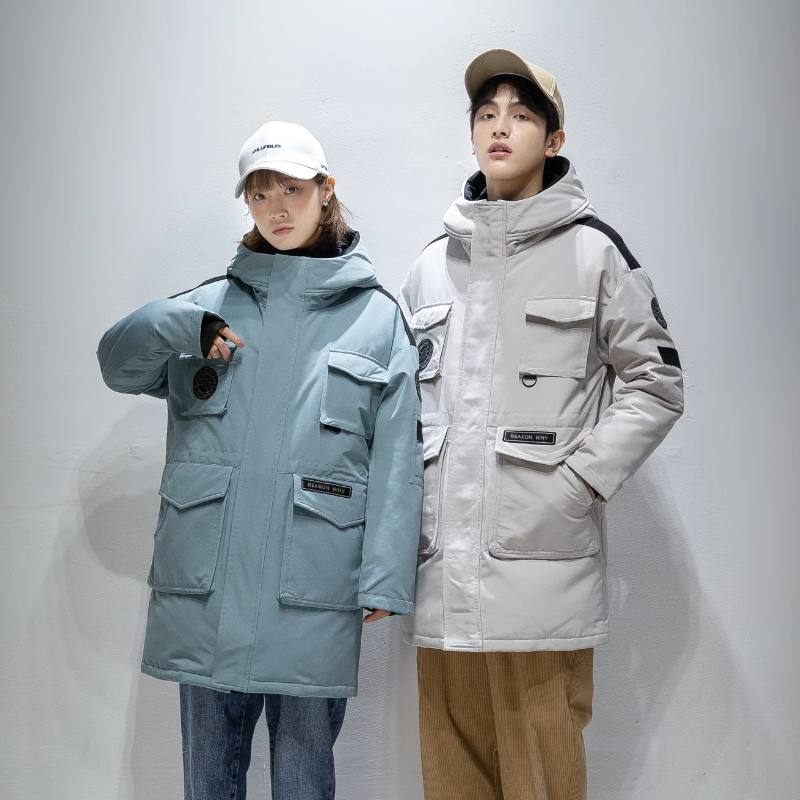 2022冬季新款中长款羽绒服青春流行外套情侣装DS-B247-2129-P190,男装羽绒服,电商B247