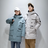 2022冬季新款中长款羽绒服连帽外套男女同款DS-B247-2129-P190，男装羽绒服，电商B247