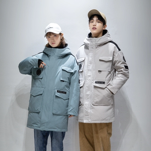 2022冬季新款中长款羽绒服青春流行外套情侣装DS-B247-2129-P190图片