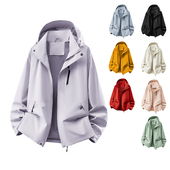 春款 P63 689 户外运动防风防水冲锋连帽夹克日常休闲情侣款 B247