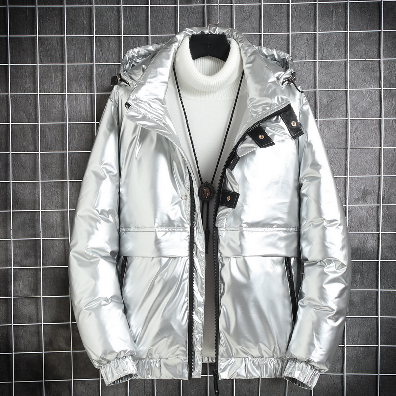 2020电商B247冬季新款情侣款抗寒外穿亮面羽绒服男短款潮869-P200，男装羽绒服，电商B247