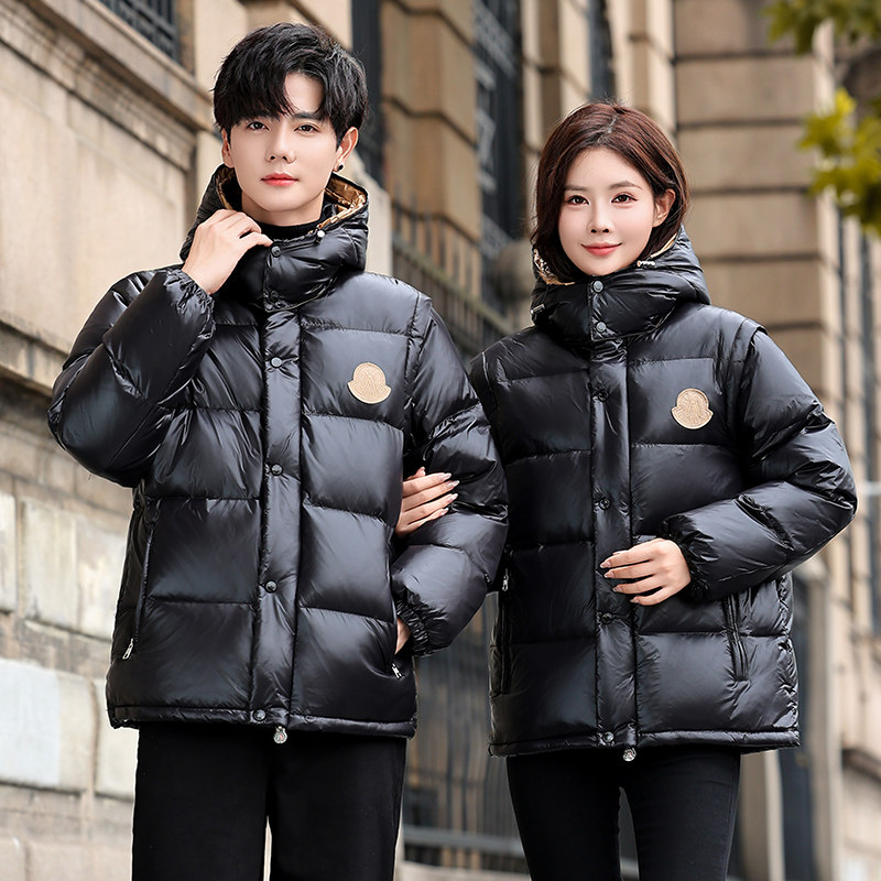 冬季保暖标90白鸭绒连帽外套羽绒服情侣款带B247-056-p220,男装羽绒服,电商B247
