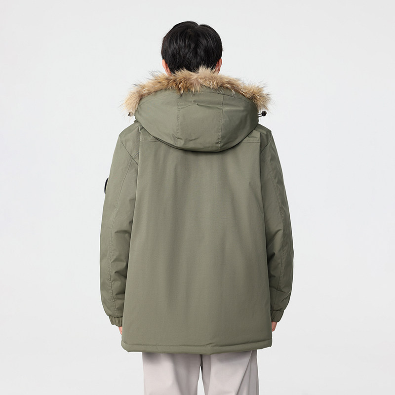 冬季暖标防风防寒白鸭绒连帽外套羽绒服情侣款B247-5299-p375,男装羽绒服,电商B247