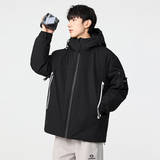 冬季暖标防风防寒白鸭绒连帽外套羽绒服情侣款B247-5333-p305，男装羽绒服，电商B247