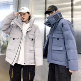 2020电商B247冬季新款港风潮牌户外羽绒服情侣款抗寒暖8100-P230，男装羽绒服，电商B247