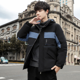 2022冬新款拼色短款外套时尚羽绒服加厚抗寒男DS-B247-7056-P175，男装羽绒服，电商B247