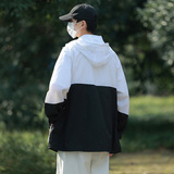 24年春夏新款UPF50+拼色防晒衣时尚外套情侣装DS-B247-7705-P48，男装防晒衣，电商B247
