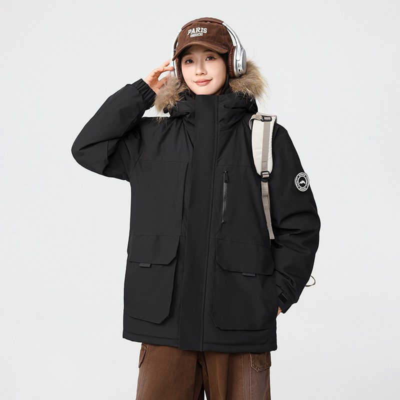 冬季暖标防风防寒白鸭绒连帽外套羽绒服情侣款B247-5299-p375,男装羽绒服,电商B247