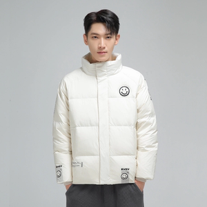 冬季保暖标白鸭绒连帽外套羽绒服情侣款 笑脸款B247-239-p125图片