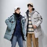 2022冬季新款中长款羽绒服连帽外套男女同款DS-B247-2129-P190，男装羽绒服，电商B247