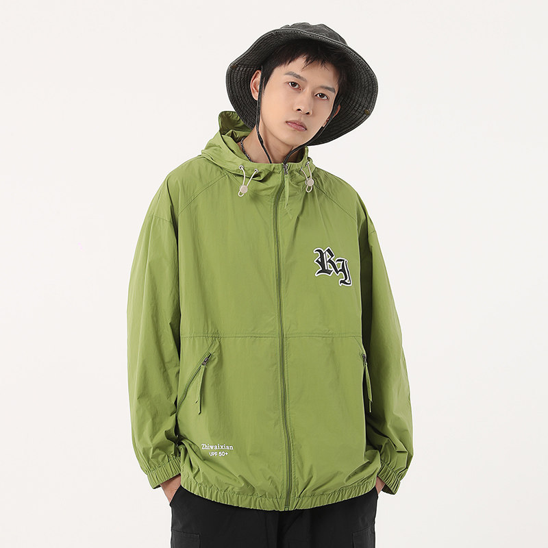 23年春夏新款UPF50+连帽防晒衣时尚外套DS-B247-F08-P60，男装防晒衣，电商B247