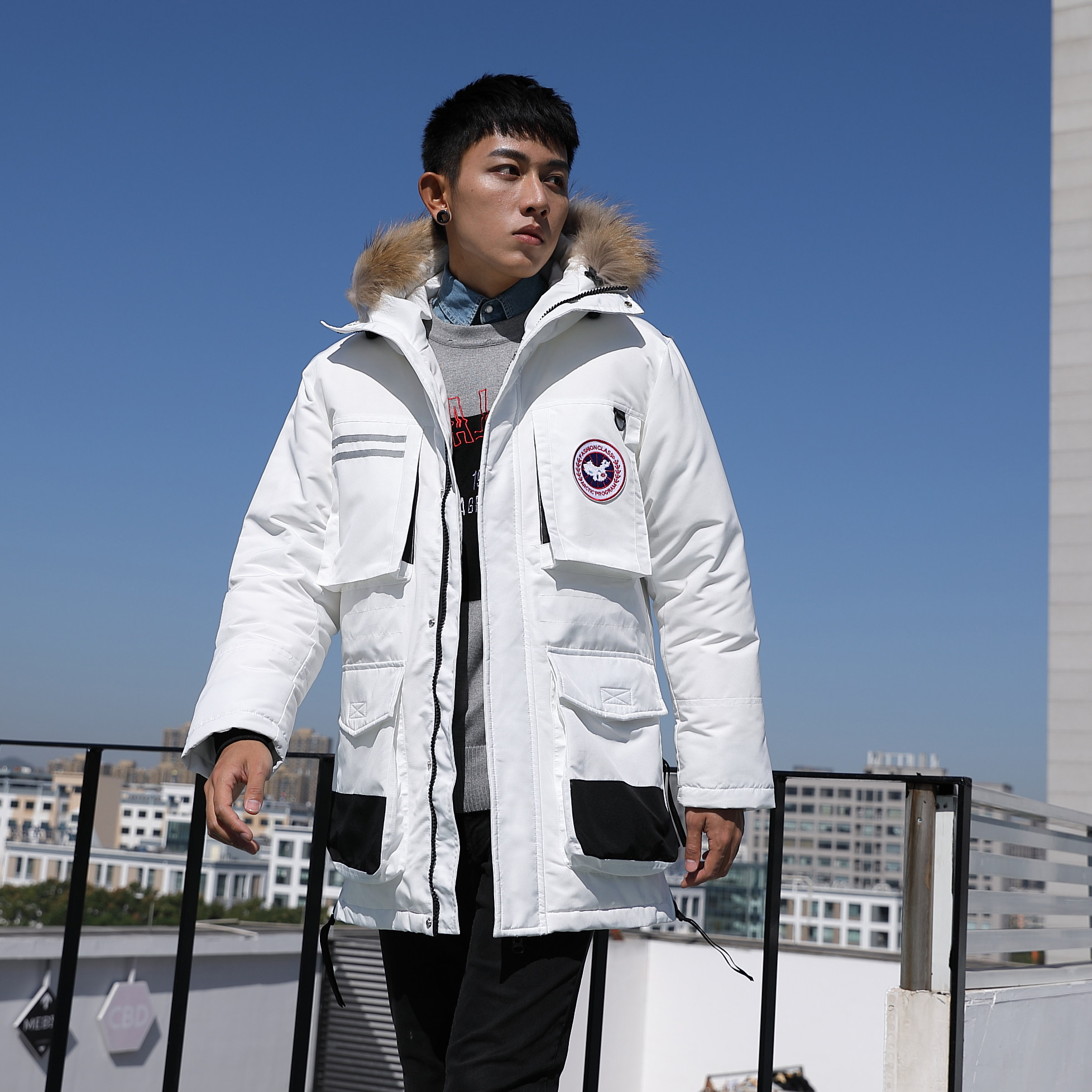 2023冬季新款中长款加厚青少年羽绒服外套男装DS-B247-MY81-P180，男装羽绒服，电商B247