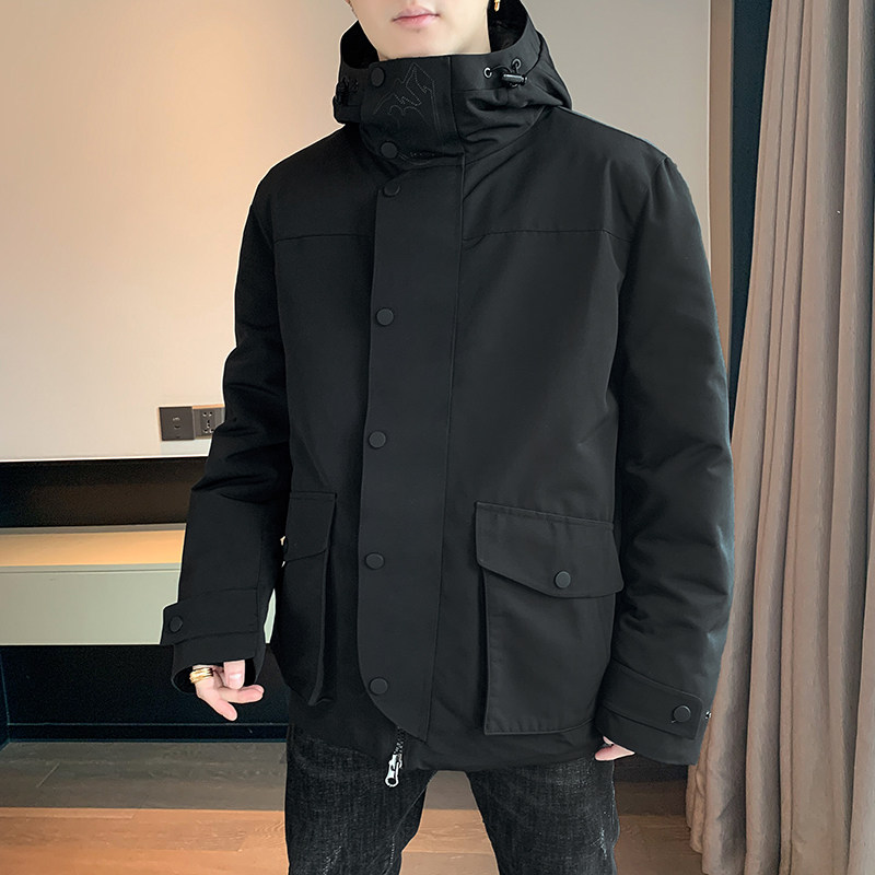 冬季暖标防寒白鸭绒连帽外套羽绒服情侣款带B247-219-p208,男装羽绒服,电商B247