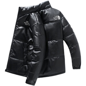 2021电商B247冬季短款加厚外套羽绒服休闲男装潮牌皮面MY21-P145图片