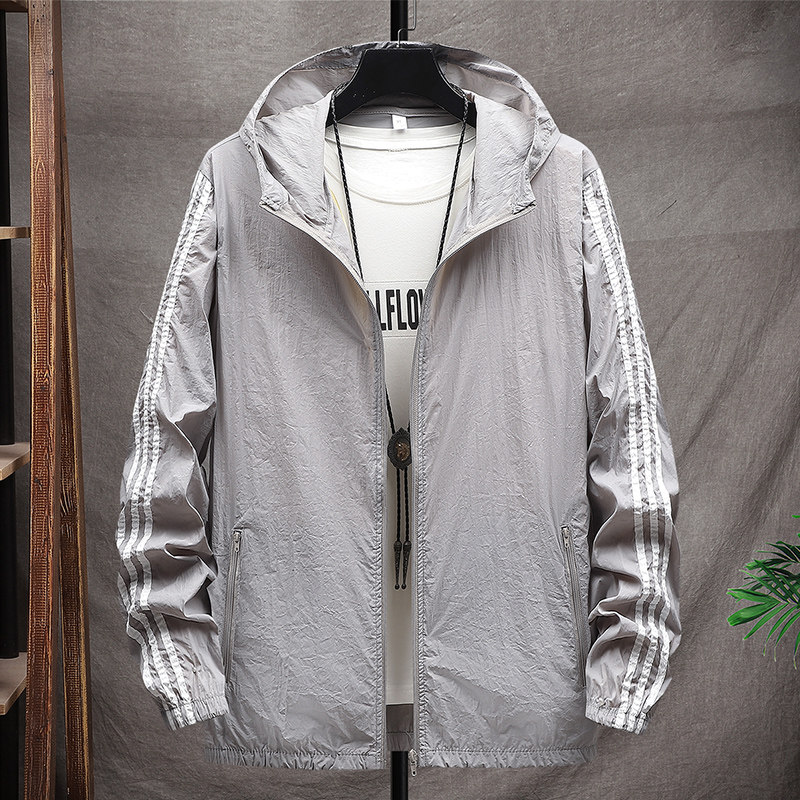 24年春夏新款UPF50+三条杠防晒衣时尚外套DS-B247-916-P33图片