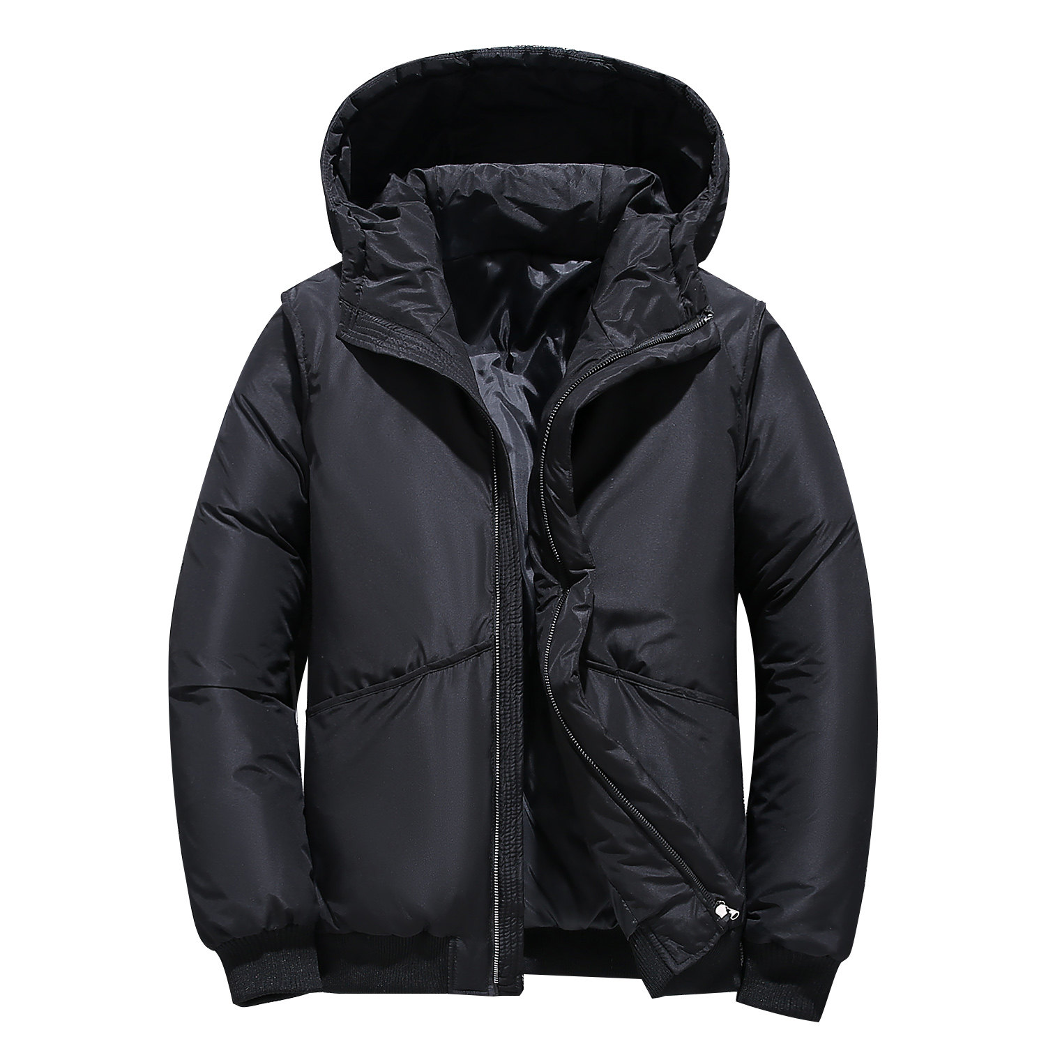 2020电商B247冬季新款羽绒服连帽加厚男士韩版保暖短款7804-P90,男装羽绒服,电商B247