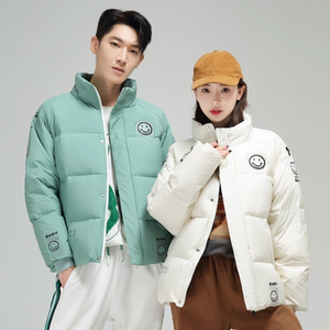 冬季保暖标白鸭绒连帽外套羽绒服情侣款 笑脸款B247-239-p125图片