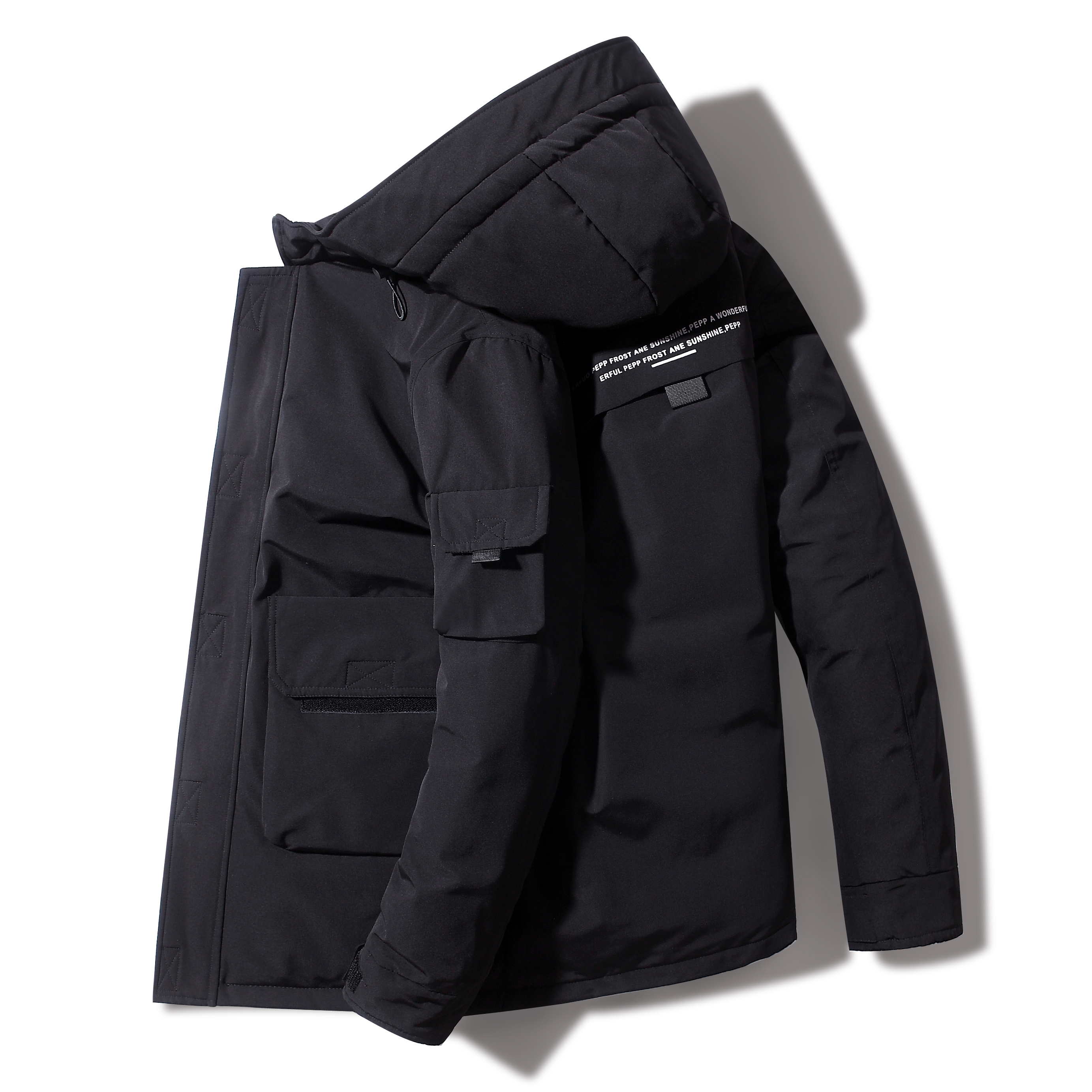 2020电商B247冬季新款男士羽绒服中长款户外工装外套MY059-P110，男装羽绒服，电商B247