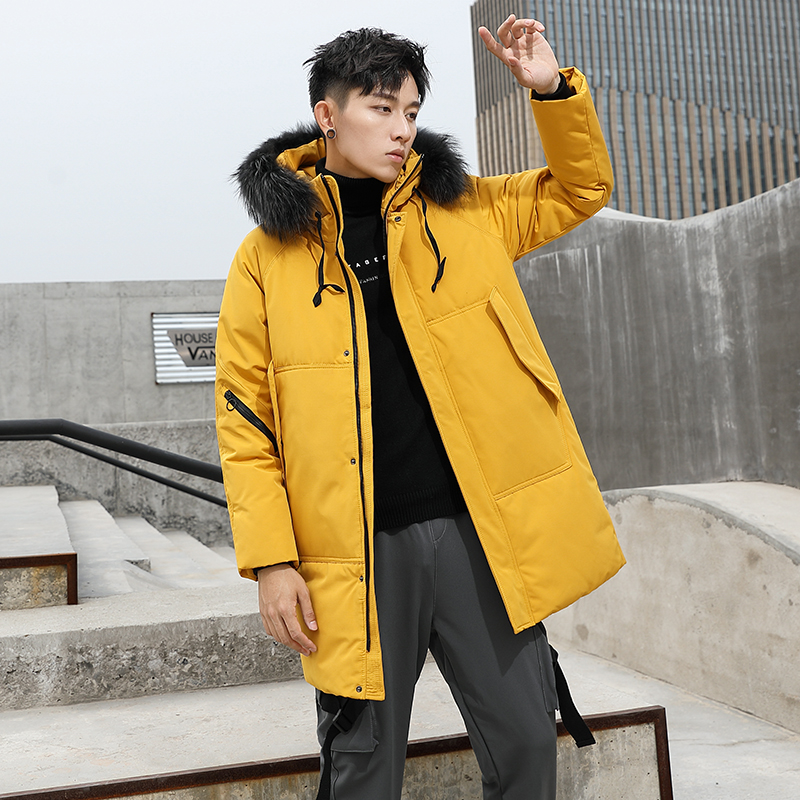 2020电商B247冬季新款港风连帽外套外穿保暖舒适羽绒服男925-P245，男装羽绒服，电商B247