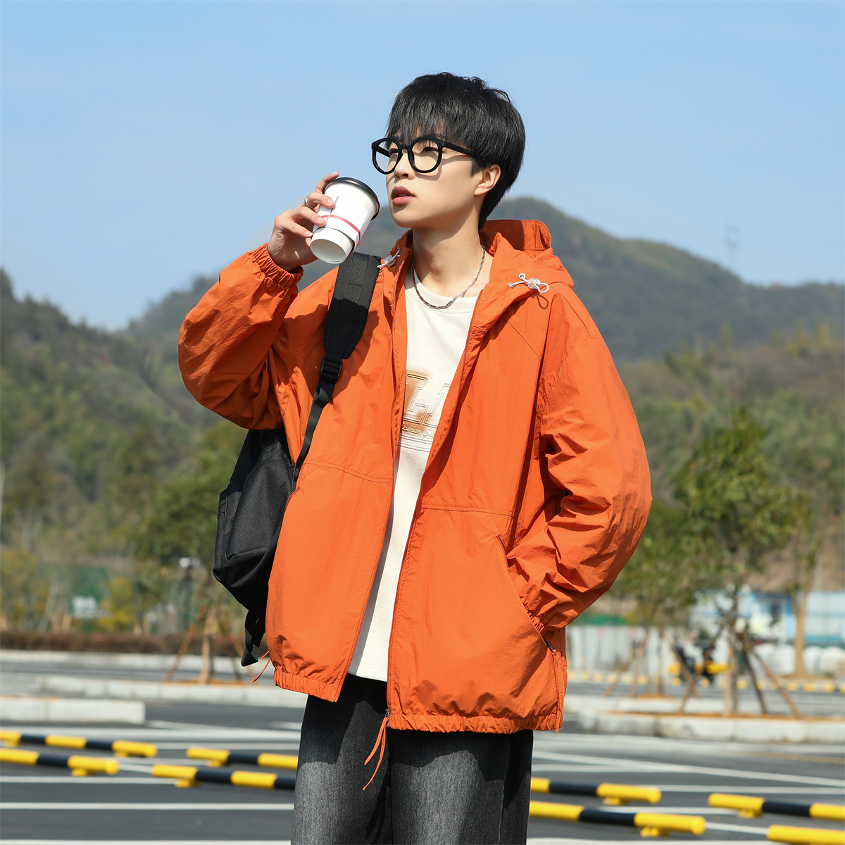 23夏季新款UF50+防晒衣休闲情侣工装上衣外套DS-B247-F07-P60，男装防晒衣，电商B247