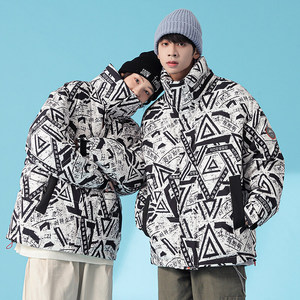 2024冬季新款男女同款港风宽松羽绒服加厚抗寒DS-B247-9913-P125，商品下架区，电商B247