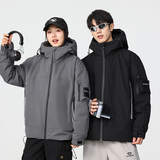 冬季暖标防风防寒白鸭绒连帽外套羽绒服情侣款B247-5333-p305，男装羽绒服，电商B247