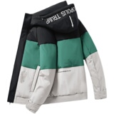 2021电商B247冬季新款加厚白鸭绒羽绒服拼色时尚外穿MY801-P135，男装羽绒服，电商B247