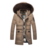 2020电商B247冬季新款男士保暖带毛领中长款户外羽绒服MY03-P110，男装羽绒服，电商B247