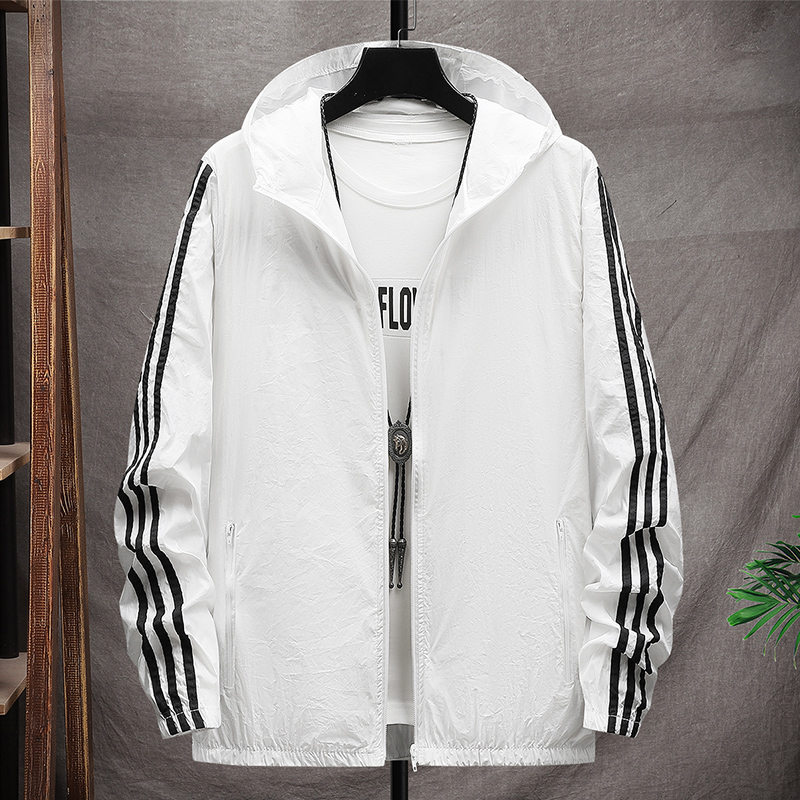 24年春夏新款UPF50+三条杠防晒衣时尚外套DS-B247-916-P33，男装防晒衣，电商B247