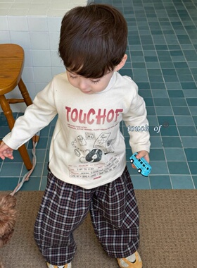 档口童装touchof品牌2025深秋加绒加厚现货打底527003米特卖