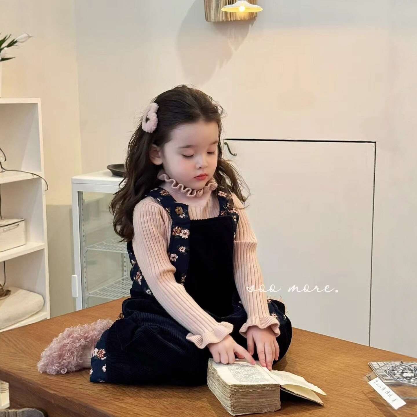 女童深秋款洋气休闲背带裤