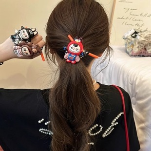 可爱少女拉布布橡皮筋女扎头发绳2025新款高弹力耐用发圈夏季