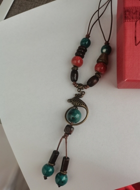 （9年老店）毛衣链项链卡通钛钢流氓兔太空人首饰陶瓷民族风古