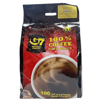 速溶100包美式萃取无蔗糖黑咖啡