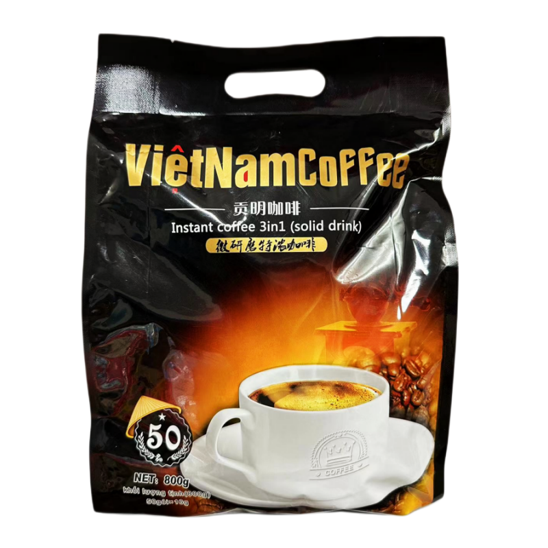 贡明三合一速溶咖啡800g微研磨特浓咖啡50条越南进口咖啡包邮,咖啡/麦片/冲饮,速溶咖啡,淘宝优惠券,粉丝福利购,淘宝优惠卷