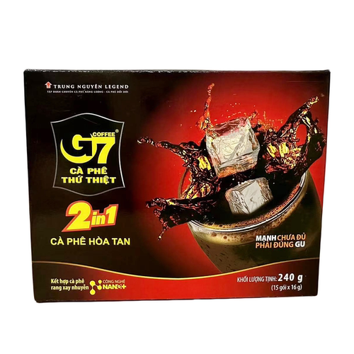 中原G7越南速溶咖啡无植脂末240g