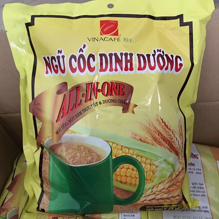 越南vinacafe威拿麦片500g玉米牛奶麦片混合谷物25g*20小包包邮