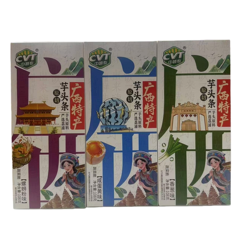 CVT中越泰芋头条108g盒装含2小包广西特产原切螺蛳粉味蔬菜脆香葱